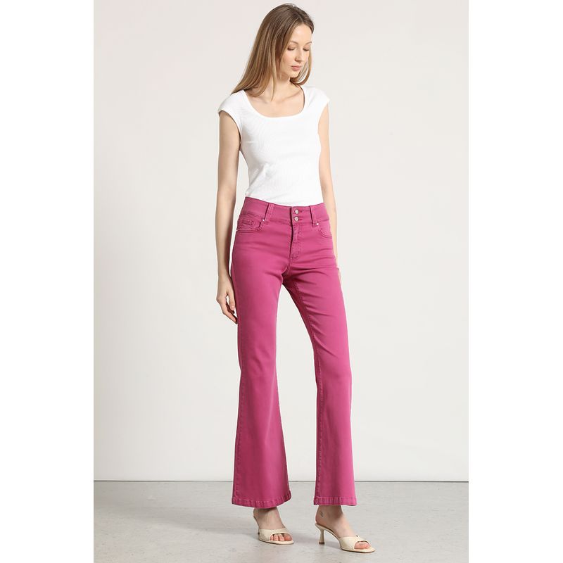 LIOLA - Jeans flare liola mujer violeta
