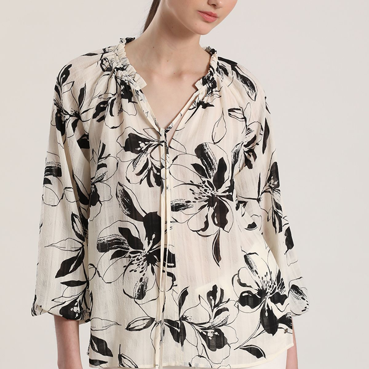 LIOLA - Blusa estampado floral liola mujer crudo