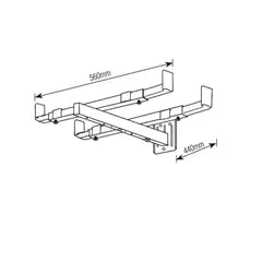 BRASFORMA - Soporte Para Microondas Horno Electrico Color Blanco SBR36