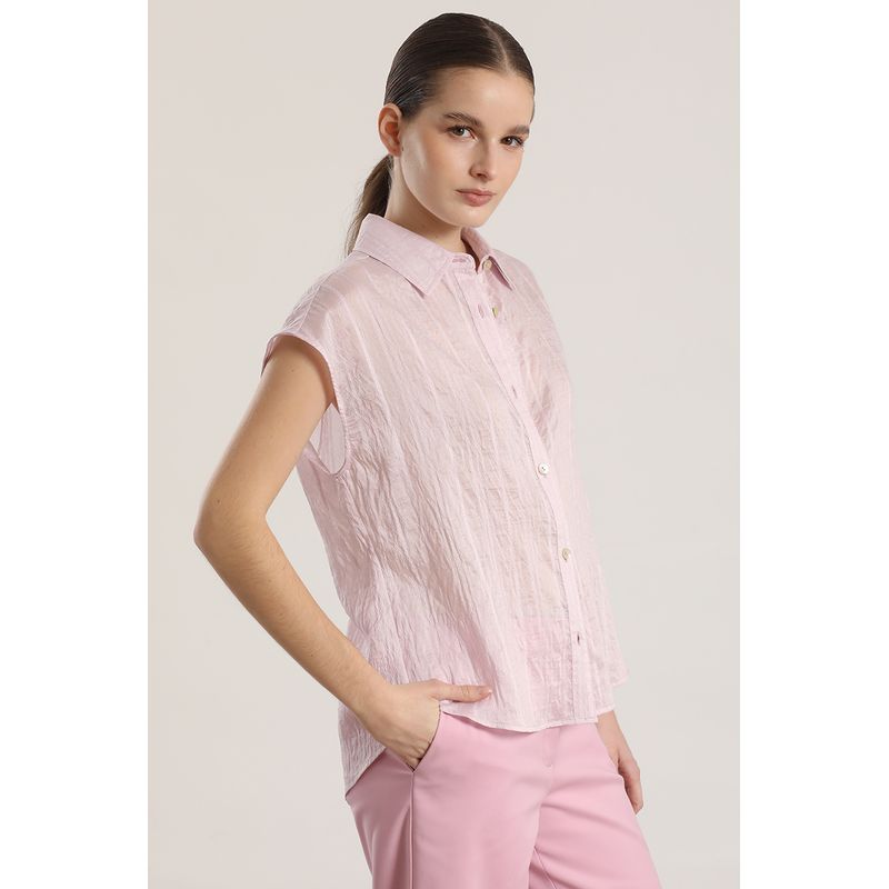 LIOLA - Blusa voile Liola mujer rosa