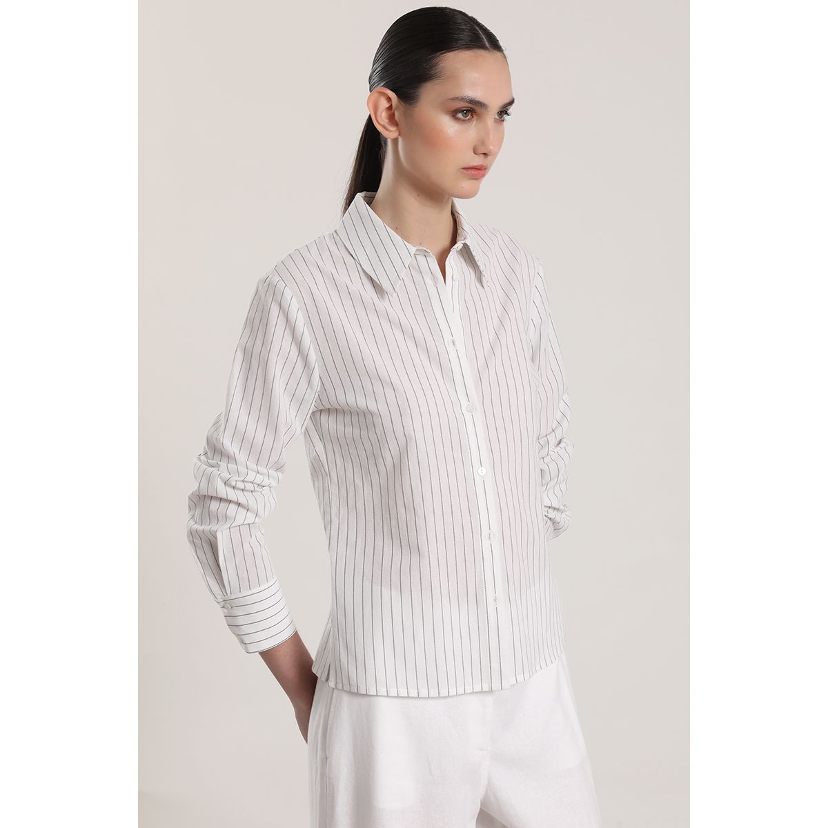 LIOLA - Camisa algodón liola mujer crudo