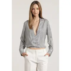 LIOLA - Blusa listada mujer crudo