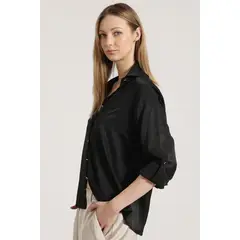 LIOLA - Blusa básica mujer negro