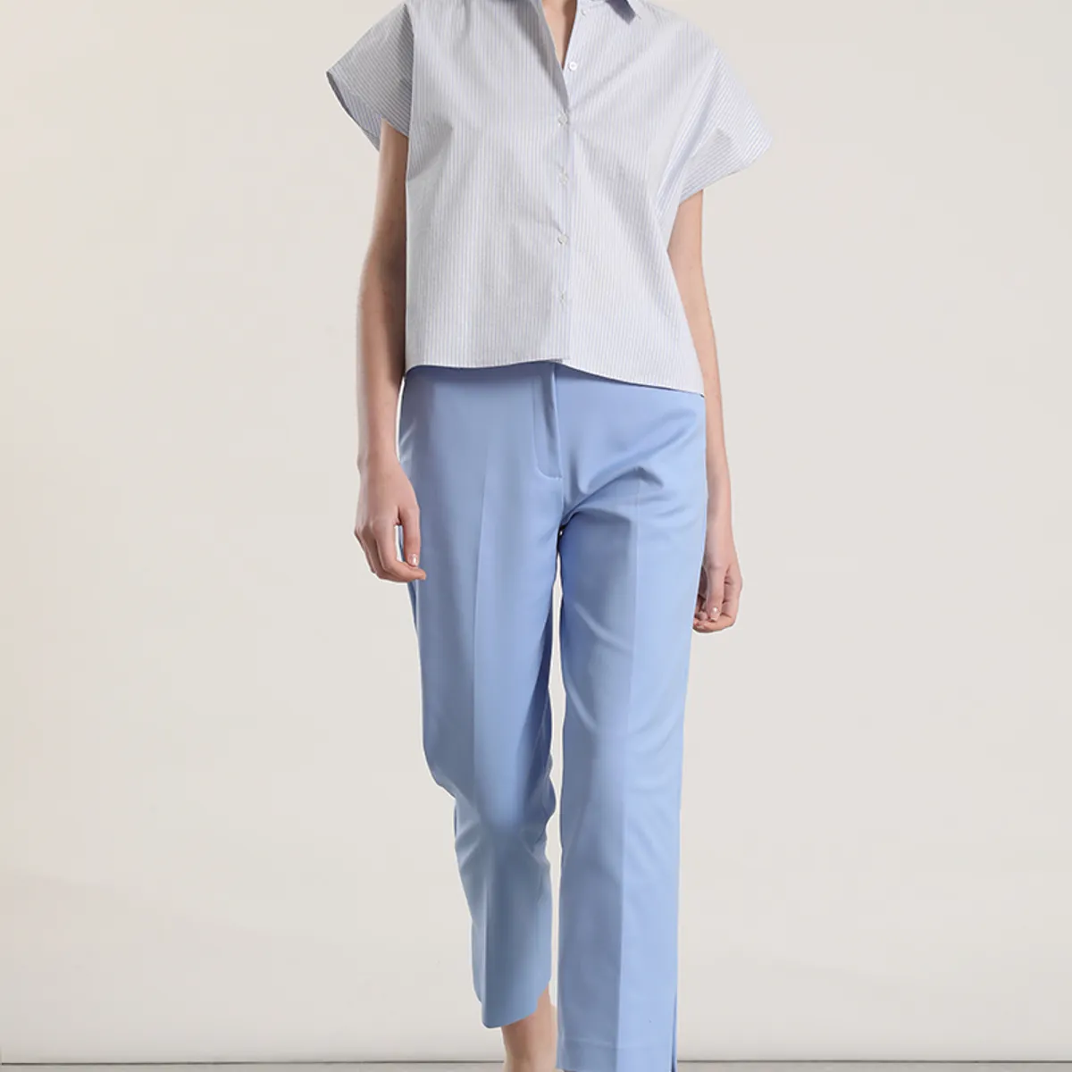 LIOLA - Blusa rayas metalizado liola mujer azul
