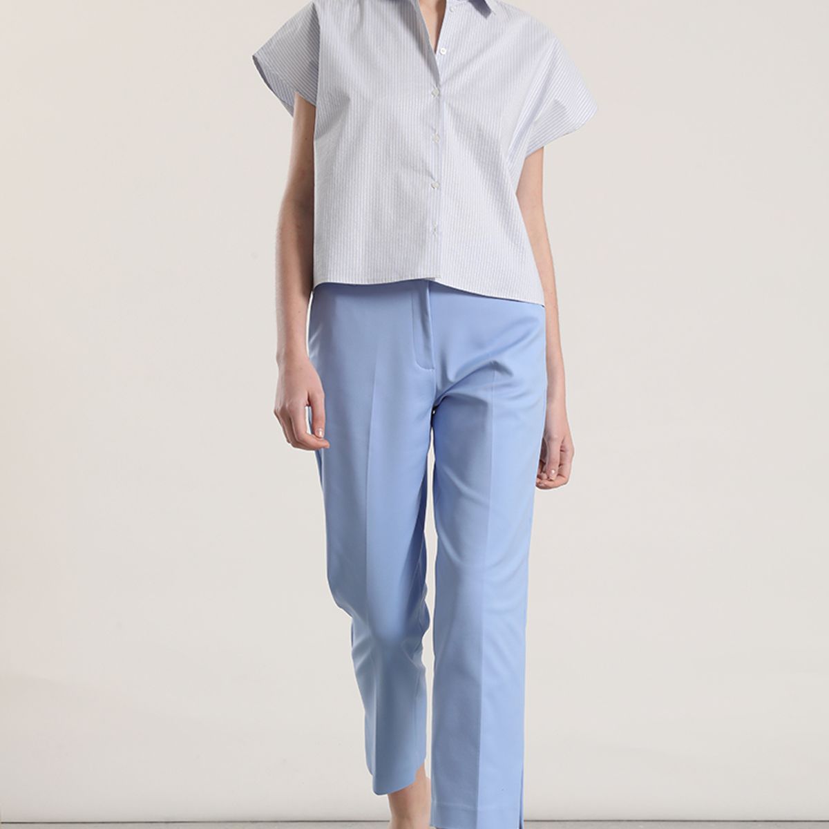LIOLA - Blusa rayas metalizado liola mujer azul