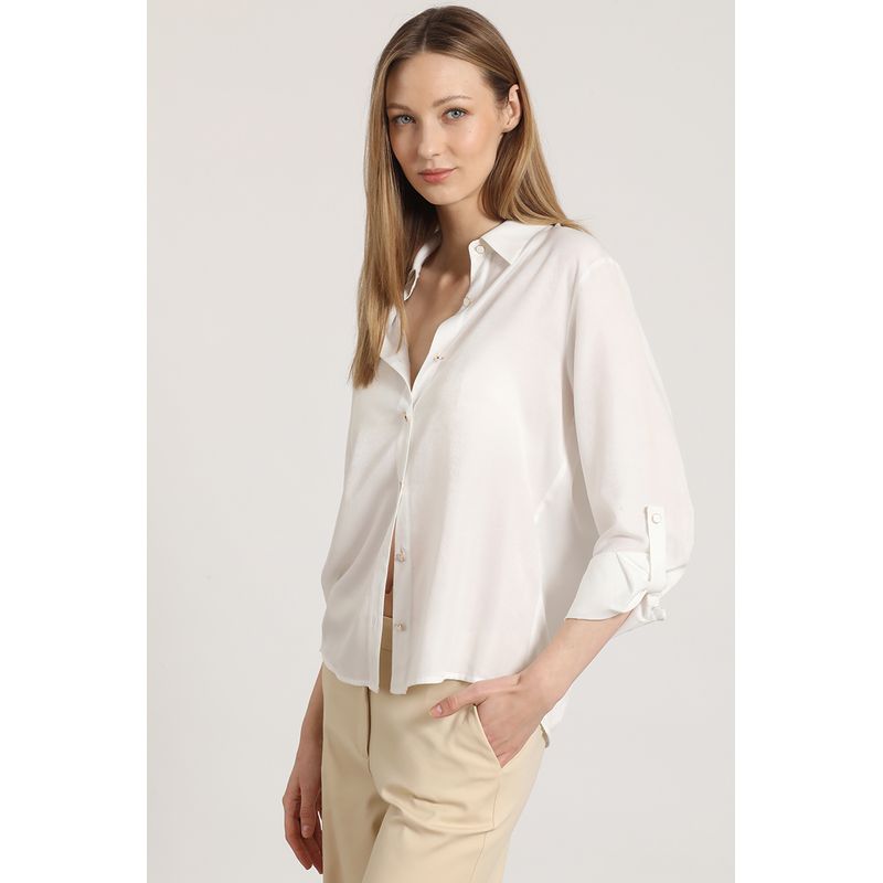 LIOLA - Blusa básica Liola mujer crudo