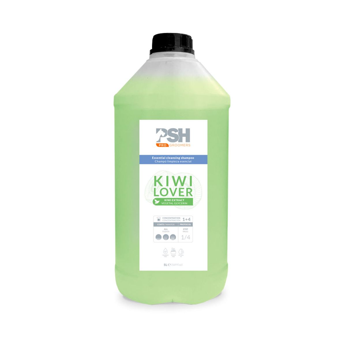 GENERICO - Shampoo para Mascotas Limpieza Esencial Kiwi Lover PSH 5L