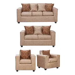 BLACK FACTORY - Juego de Living 3 2 1 1 Ezeiza Terracota