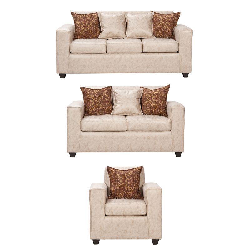 BLACK FACTORY - Juego de Living 3 2 1 Ezeiza Beige…