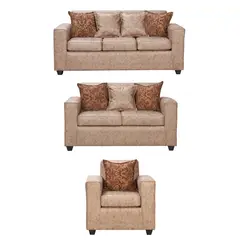 BLACK FACTORY - Juego de Living 3 2 1 Ezeiza Terracota