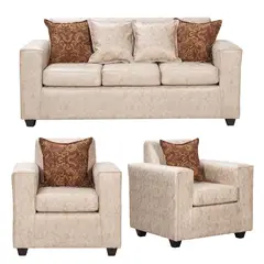 BLACK FACTORY - Juego de Living 3 1 1 Ezeiza Beige