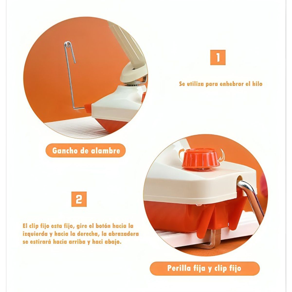 GENERICO - Bobinadora Ovilladora Manual De Lanas E Hilos Hasta 100 Grs