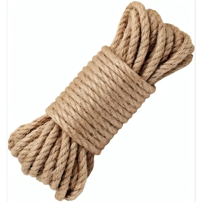 GENERICO - Cuerda Cañamo Yute 10 Mts 8 Mm Soga Decoración Artesanías