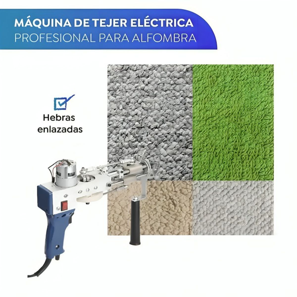 GENERICO - Pistola Tufting 2 En 1 Cut Y Loop Maquina De Tejer Alfombras