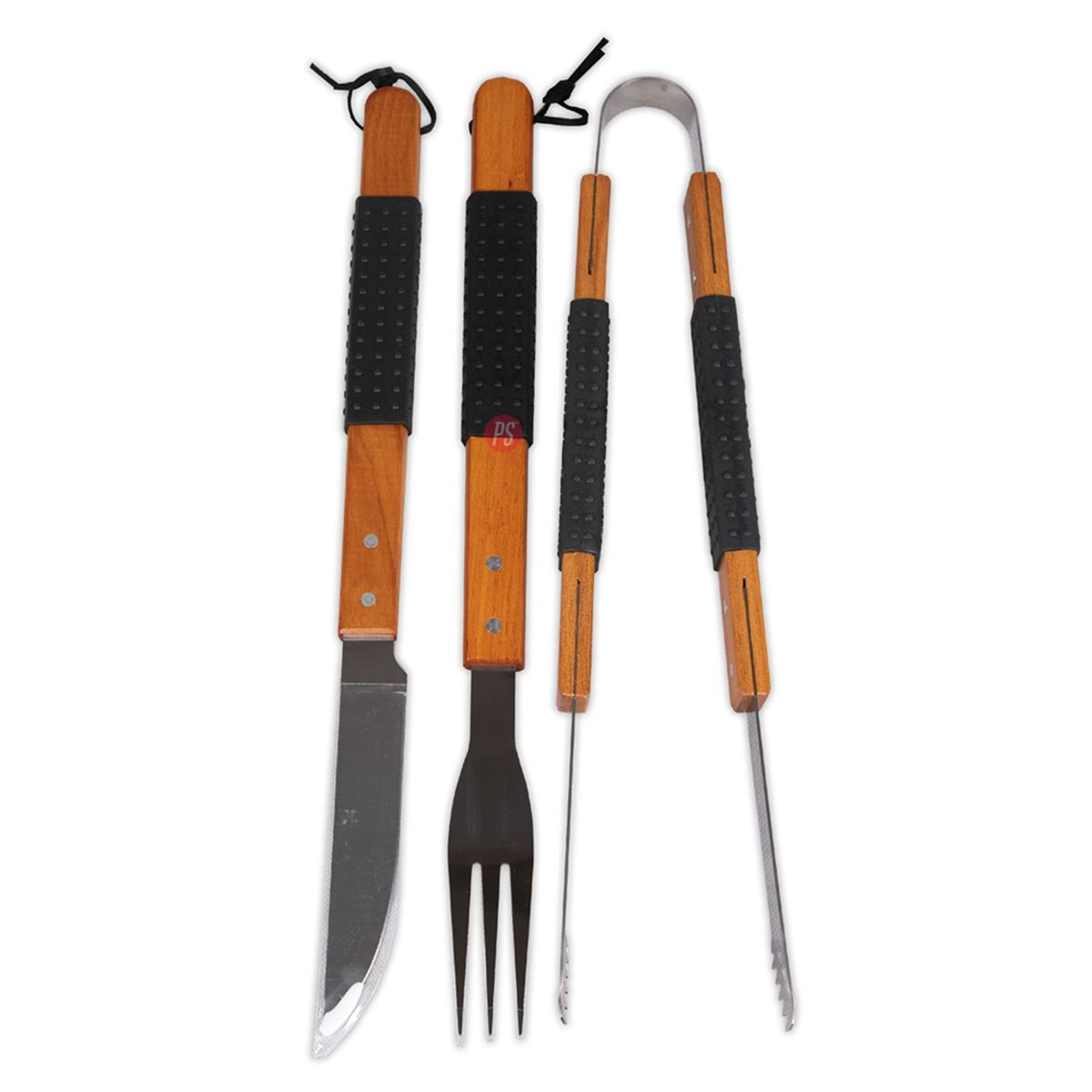 DORAL - Set Parrillero 3 Piezas Acero Inoxidable Brasas - PS