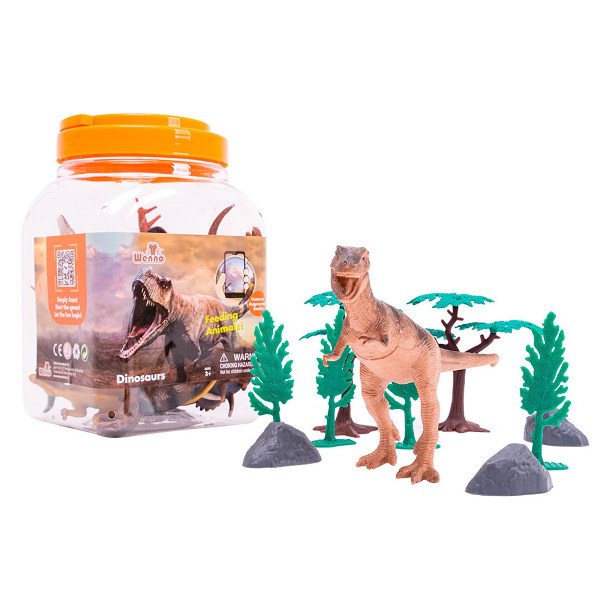 DACTIC - Juego Didáctico Dinosaurios Premium Wenno 30uds