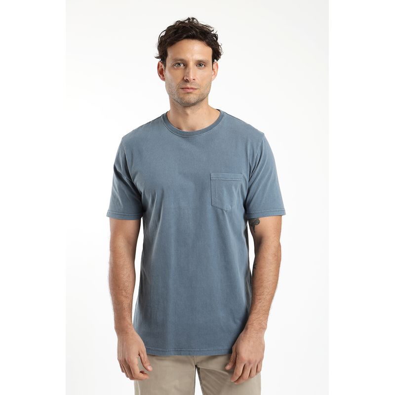 FROENS - Polera hombre manga corta bolsillo 100% algodón orgánico Froens