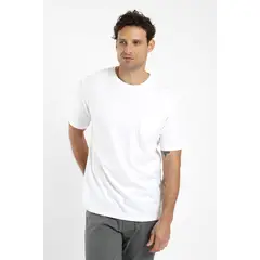 FROENS - Polera hombre manga corta bolsillo 100% algodón orgánico