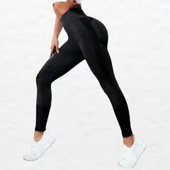 MPROPIA - Calza Mujer Deportiva Fitness Gym Tiro Alto Levanta Cola 9003
