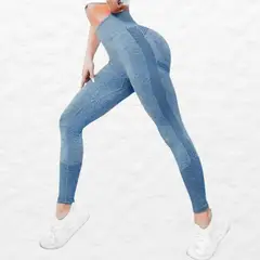 LIKE SHOP - Calza Mujer Deportiva Fitness Gym Tiro Alto Levanta Cola 9003