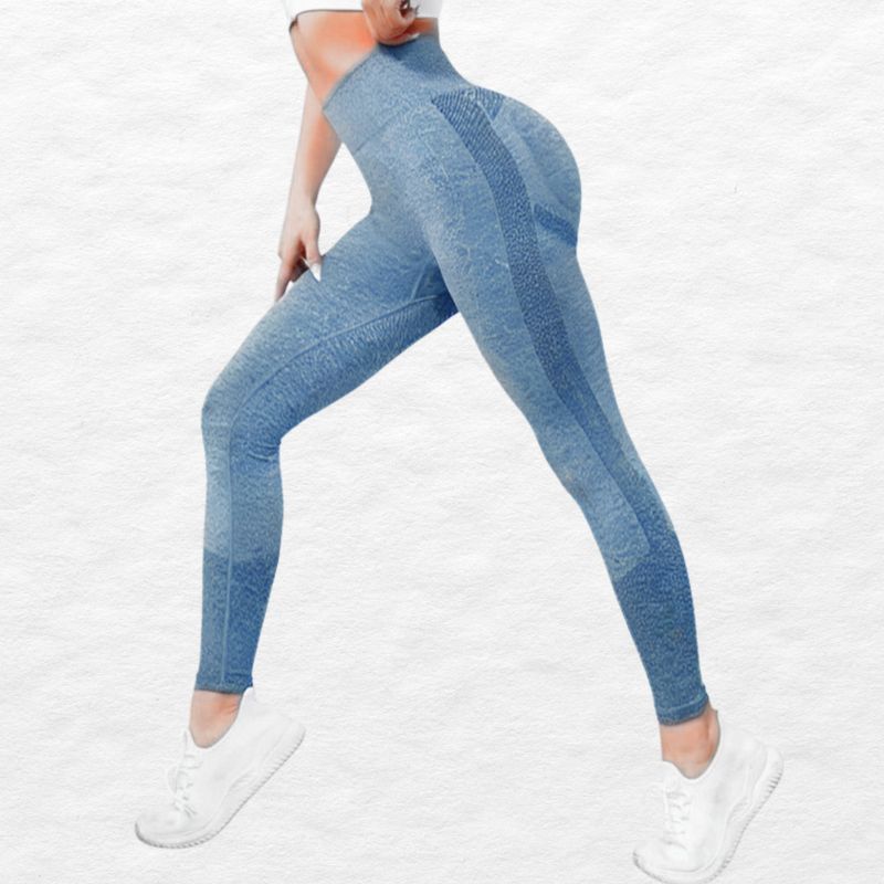 MPROPIA - Calza Mujer Deportiva Fitness Gym Tiro Alto Levanta Cola 9003