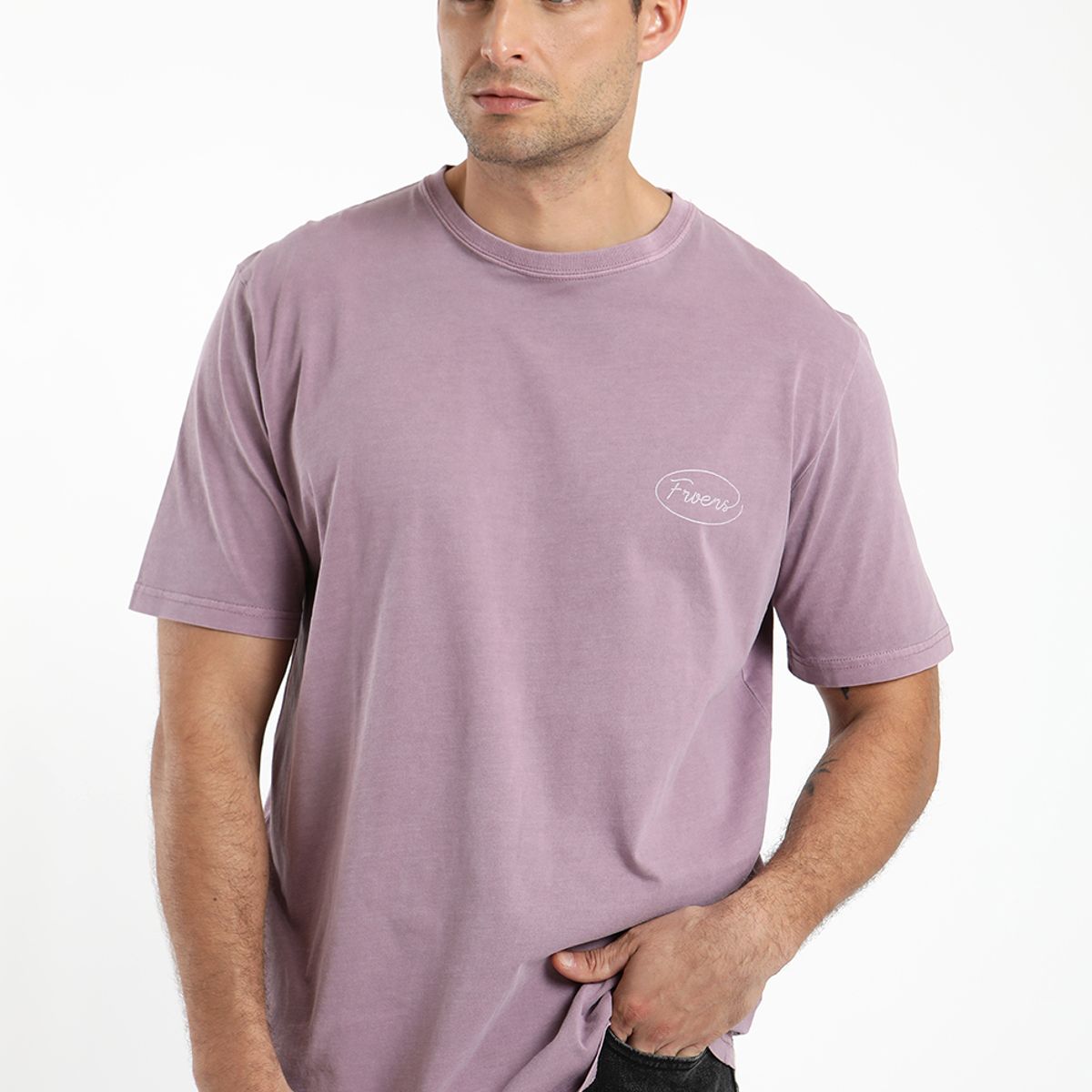 FROENS - Polera hombre manga corta cuerda 100% algodón orgánico Froens