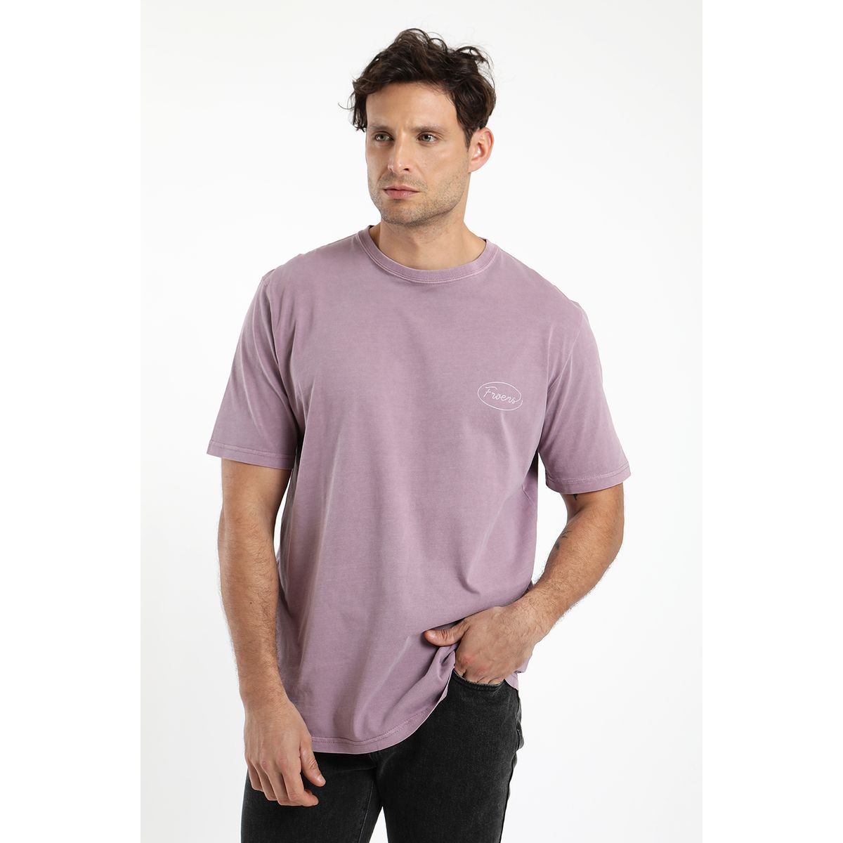 FROENS - Polera hombre manga corta cuerda 100% algodón orgánico Froens