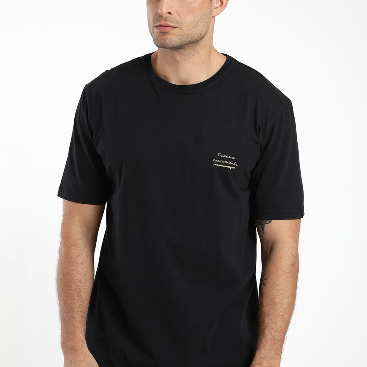 FROENS - Polera hombre manga corta tabla 100% algodón orgánico Froens