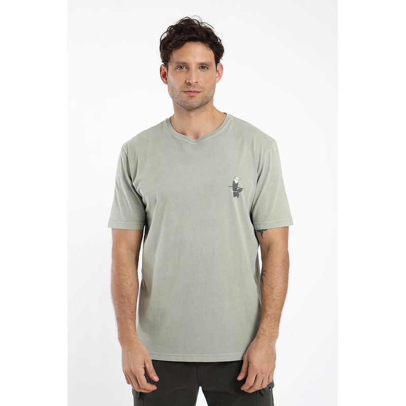 FROENS - Polera hombre manga corta tucan 100% algodón orgánico Froens