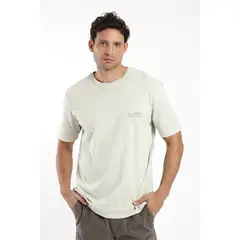 FROENS - Polera hombre manga corta bote 100% algodón orgánico