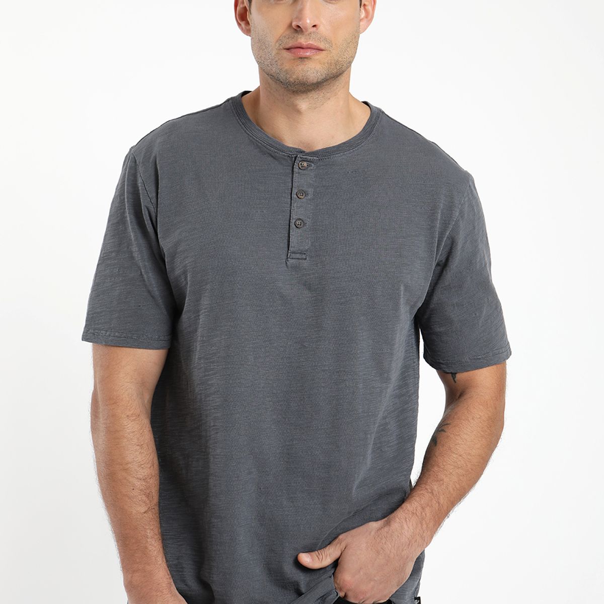 FROENS - Polera hombre manga corta mao 100% algodón orgánico Froens