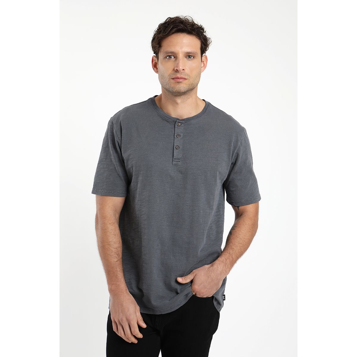 FROENS - Polera hombre manga corta mao 100% algodón orgánico Froens