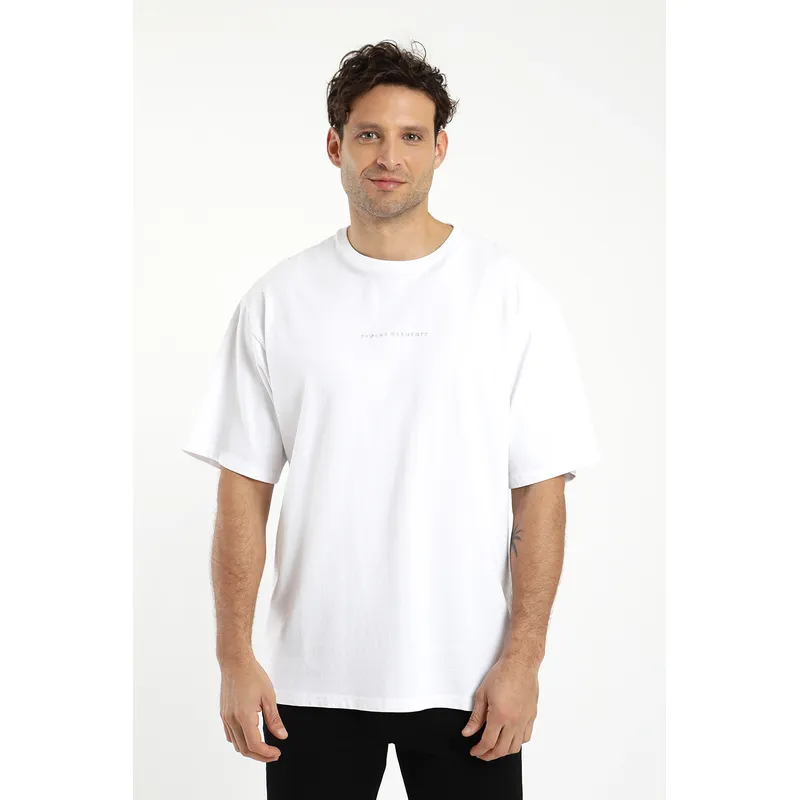 FROENS - Polera hombre manga corta oversize 100% algodón orgánico Froens