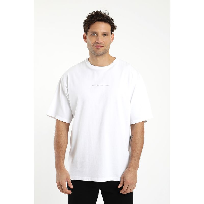 FROENS - Polera hombre manga corta oversize 100% algodón orgánico Froens