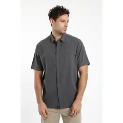 FROENS - Camisa hombre manga corta texture classic 100% algodón orgánico
