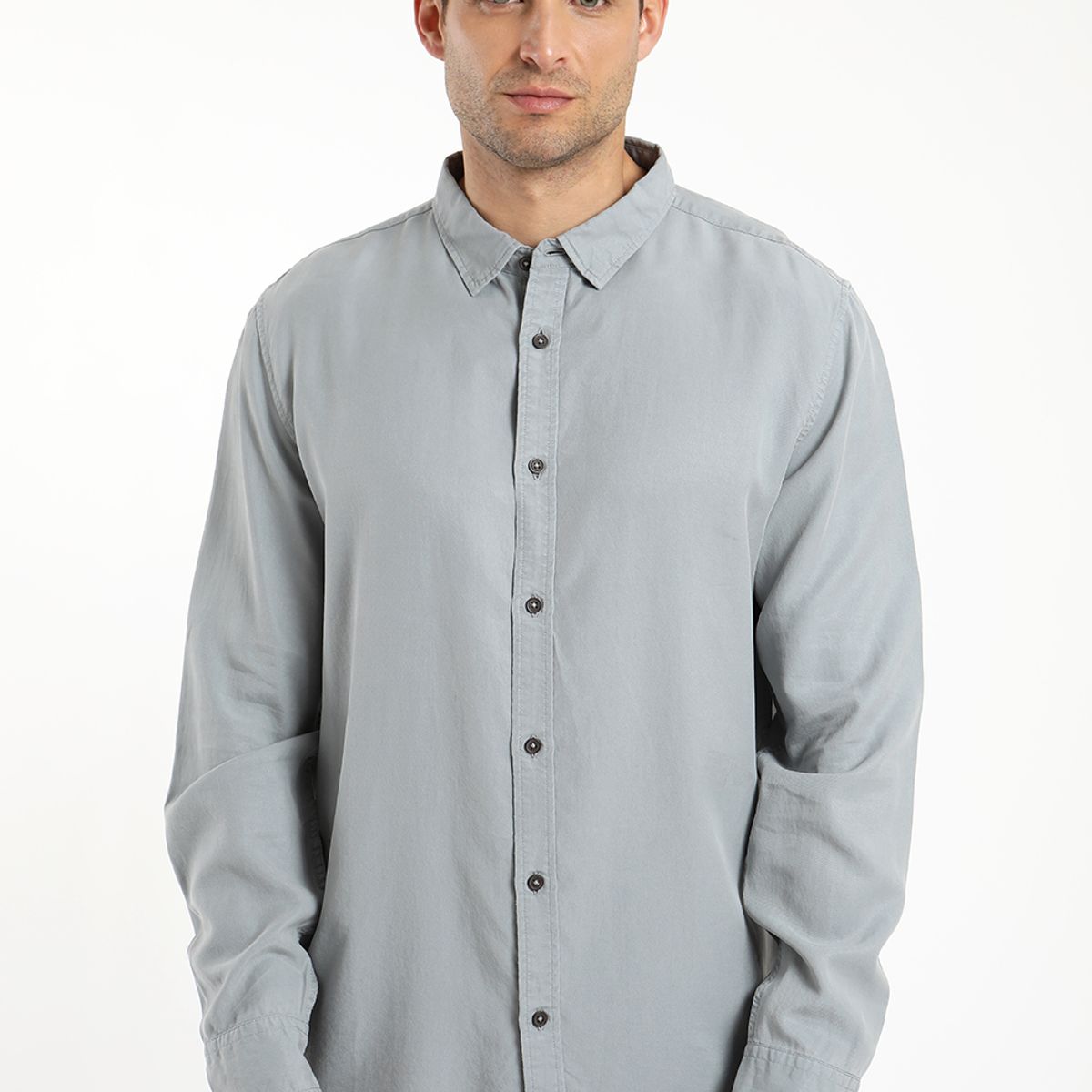 FROENS - Camisa hombre manga larga street 100% algodón orgánico Froens