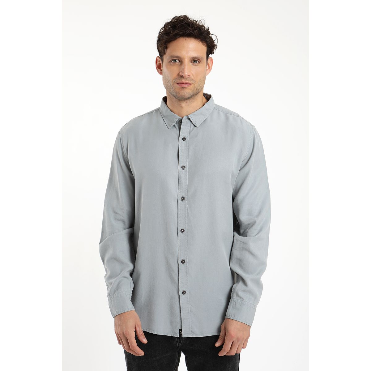 FROENS - Camisa hombre manga larga street 100% algodón orgánico Froens