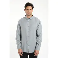 FROENS - Camisa hombre manga larga street 100% algodón orgánico
