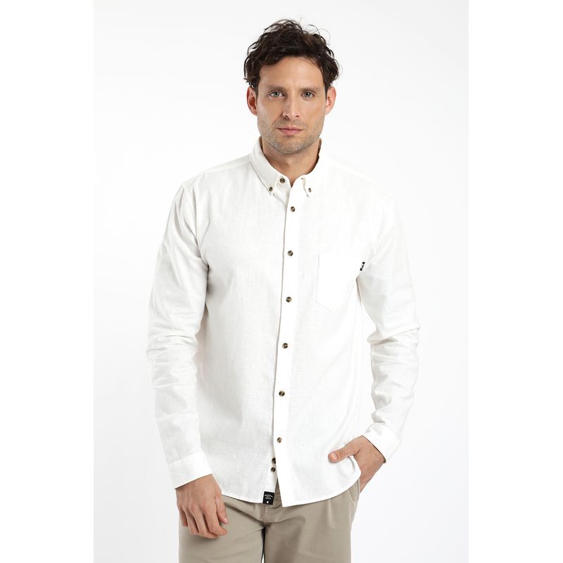 FROENS - Camisa hombre manga larga classic 100%  algodón orgánico Froens