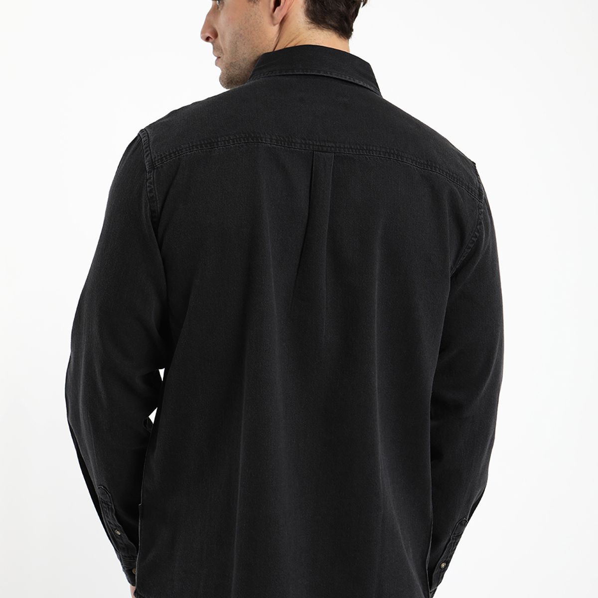 FROENS - Camisa hombre manga larga denim 100% algodón orgánico Froens