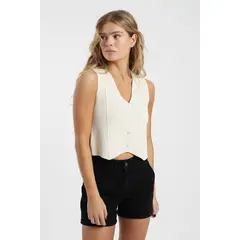 FROENS - Polera mujer vest tejido