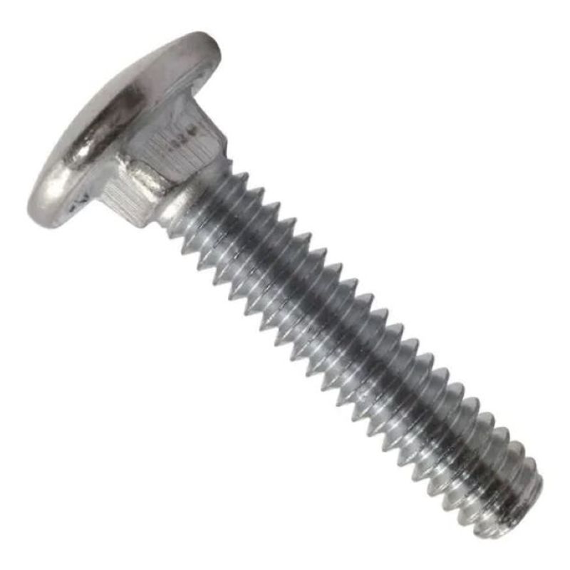 METALFER - Perno Coche 1/4 X 1 1/4 Zn (100 Unidades)