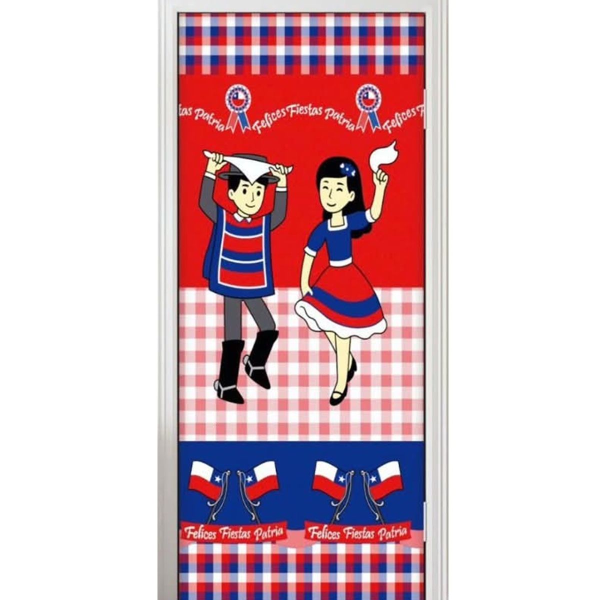 GENERICO - Funda De Puerta Decoración Fechas Patrias 100x210cm