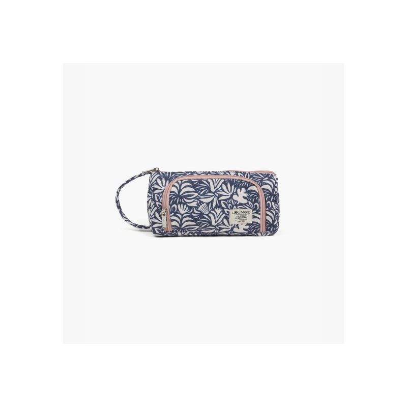 LOUNGE - Estuche Mujer Doble Compartimiento Azul