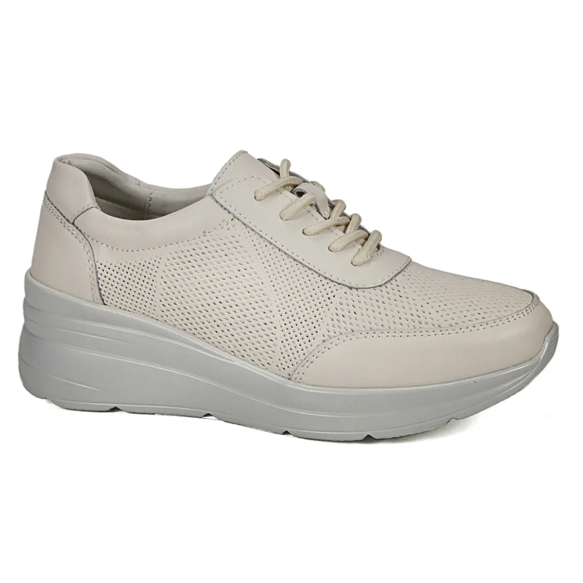 DEGAS - Zapatilla Cuero Garazi Beige DEGAS