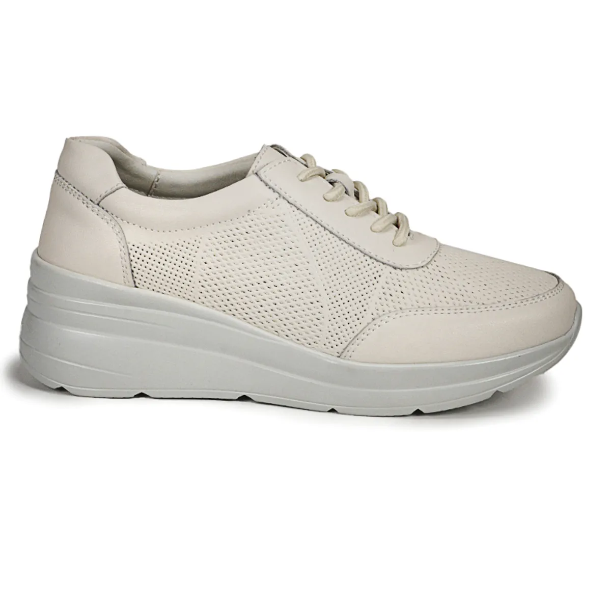 DEGAS - Zapatilla Cuero Garazi Beige DEGAS