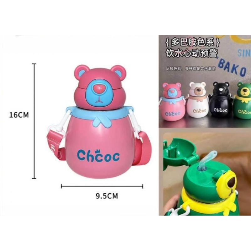 GENERICO - Botella Kawaii 450ml Color Negro