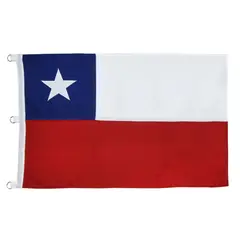 DORAL - Bandera Chilena 120x180cm Con Estrella Bordada - PS