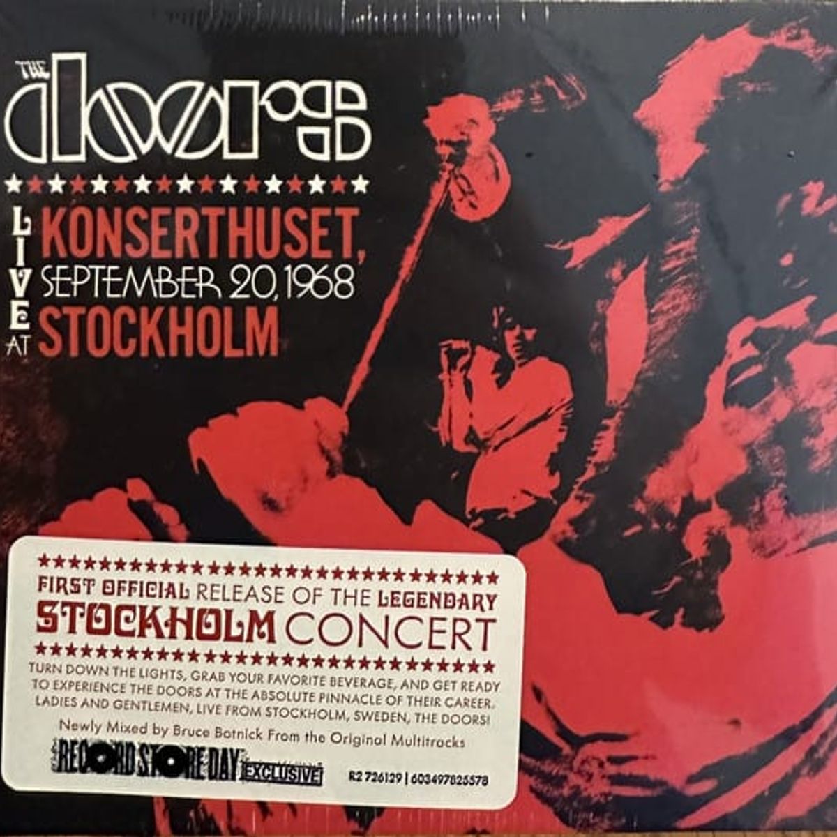 GRUPO LASER DISC - CD THE DOORS LIVE KONSERTHUSET STOCKHOLM DIGIPACK 2CD