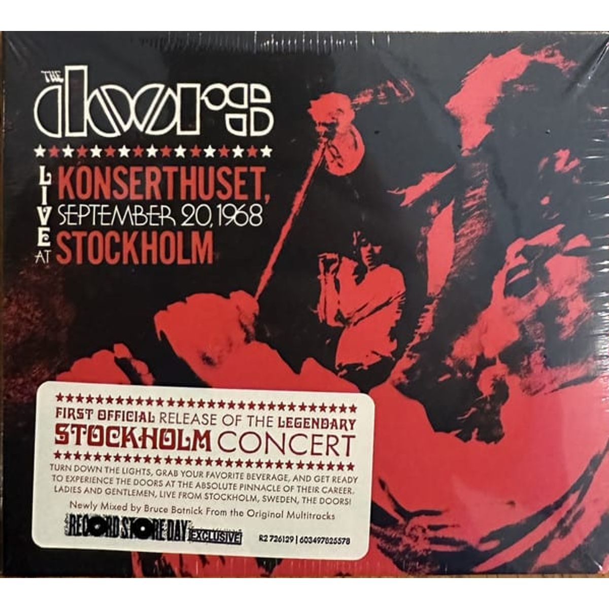 GRUPO LASER DISC - CD THE DOORS LIVE KONSERTHUSET STOCKHOLM DIGIPACK 2CD
